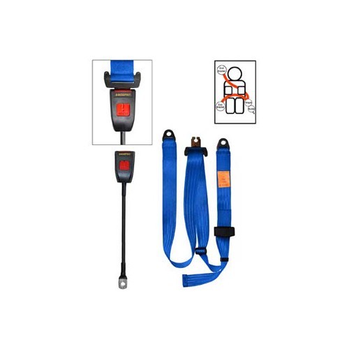     
                
                
    1blue 3-point SECURON static front seat belt for Combi 63 79 - KB38072
