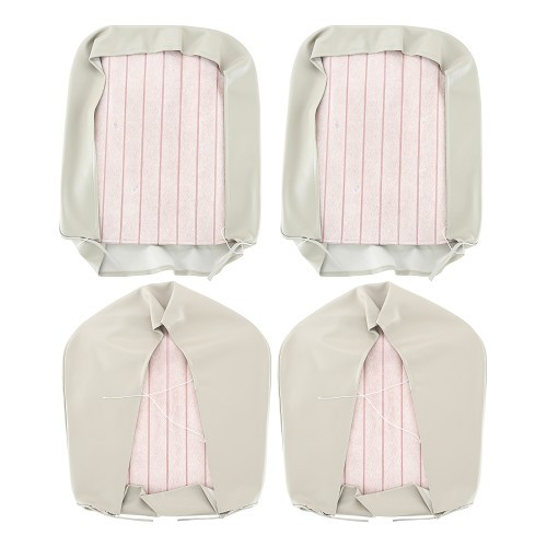 TMI Sitzbezüge aus glattem Vinyl für Karmann-Ghia Coupé 61 ->65 - TMI ass 23 / Tour 15 - KB43110