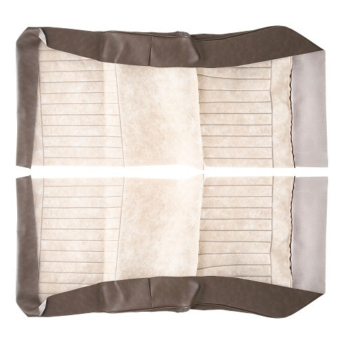 Coprisedili TMI in vinile marrone goffrato per Karmann-Ghia Coupé 72 ->74 - KB43114