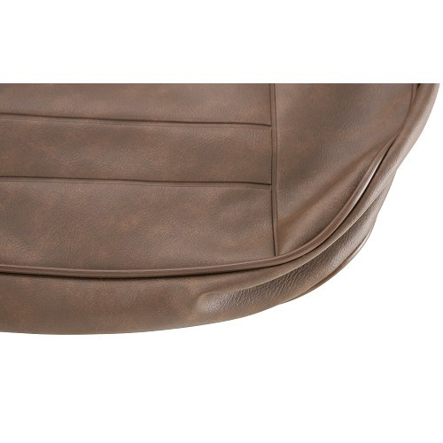 Coprisedili TMI in vinile liscio colorato per Karmann-Ghia Coupé 72 ->74 Marrone  - KB43152