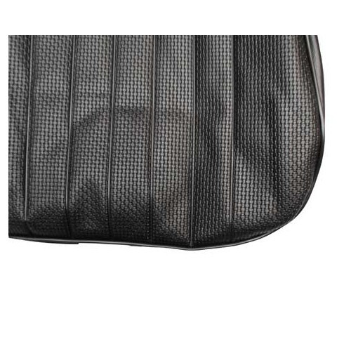  TMI stoelhoezen in zwart reliëfvinyl voor Karmann-Ghia Coupé 69 -&gt;71 - KB43152601-1 