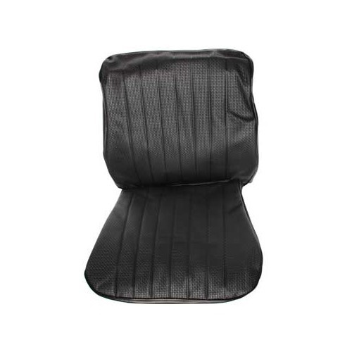  Fundas asientos TMI en vinilo negro gofrado para Karmann-Ghia Coupé 69 -&gt;71 - KB43152601 