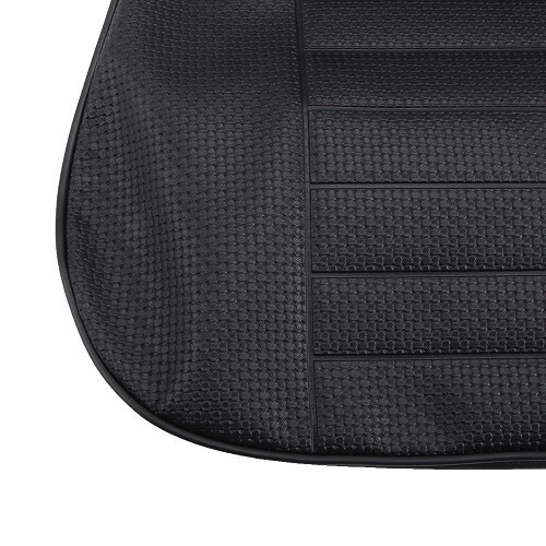  Housses de sièges TMI en vinyle gaufré Noir pour Karmann-Ghia Coupé 72 ->74 - KB43152701-1 