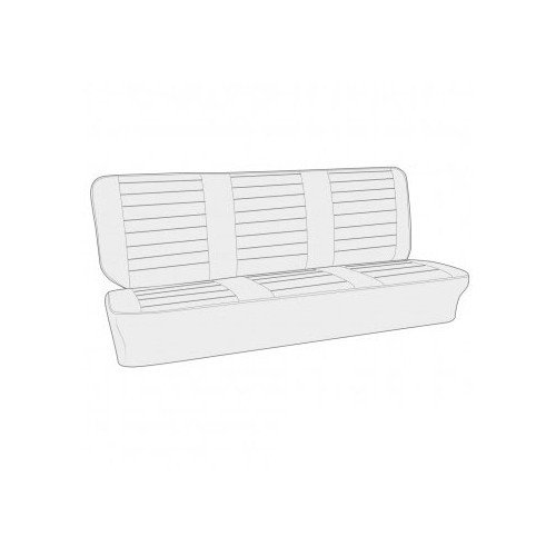    
                
                
    Fodere per sedile posteriore di grandi dimensioni TMI vinile liscio per Combi 1974-1979 - KB43238
