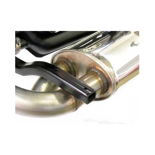CSP Python 38 mm stainless steel exhaust without heater for VW Combi 1600 72 -&gt;79 - KC20210
