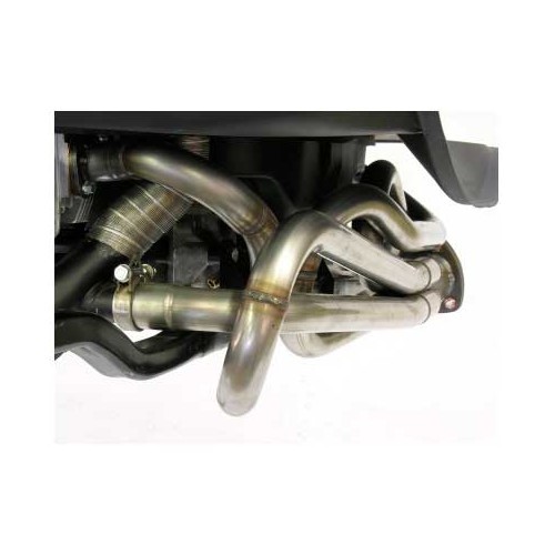  Escape de aço inoxidável CSP "Python" 38 mm com aquecedor para VW Combi 1600 72 -&gt;79 - KC20211-1 