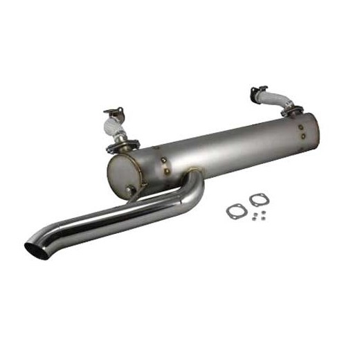  Vintage Speed Stainless Steel Exhaust for Kombi Split 59 ->67 - Side exhaust pipe - KC20302 