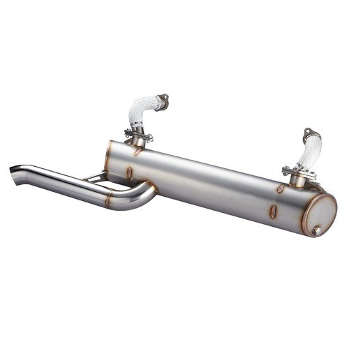  Vintage Speed Stainless Steel Exhaust for Kombi Split 59 ->67 - Side exhaust pipe - Without heater - KC20303 