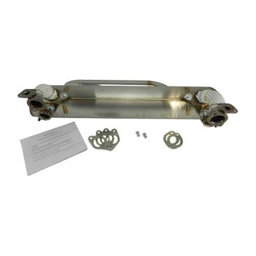  Vintage Speed stainless steel exhaust for Combi Bay 68 -&gt;79 with heater - Central outlet - KC20310-2 