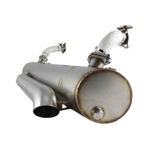  Vintage Speed stainless steel exhaust for Combi Bay 68 -&gt;79 with heater - Central outlet - KC20310-3 