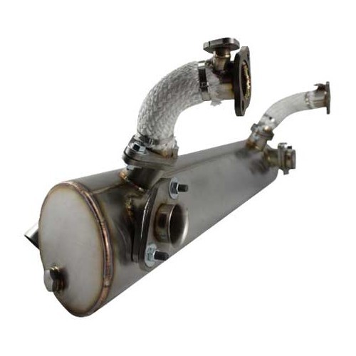  Scarico in acciaio inox Vintage Speed per Combi Bay 68 -&gt;79 con riscaldatore - Uscita centrale - KC20310-5 