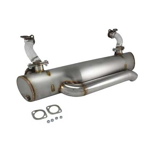  Vintage Speed stainless steel exhaust for Combi Bay 68 -&gt;79 with heater - Central outlet - KC20310 