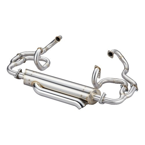     
                
                
    Complete Vintage Speed INOX MERGE COMP 740 exhaust system diameter 43mm for VOLKSWAGEN Combi Split (-07/1967) - Discreet outlet - KC25104
