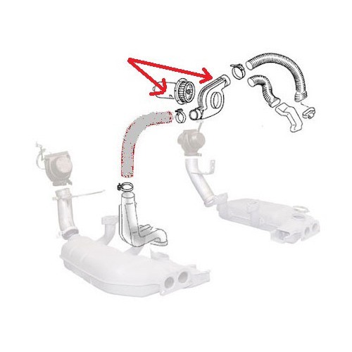 Heizlüfter für Bay Window mit Motor Typ 4 von 1971 bis 1979 - KC26107