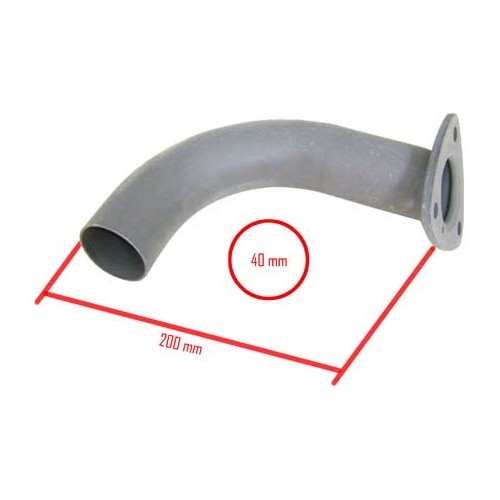 Tube outlet end fitting for Transporter T25 Petrol - KC27604