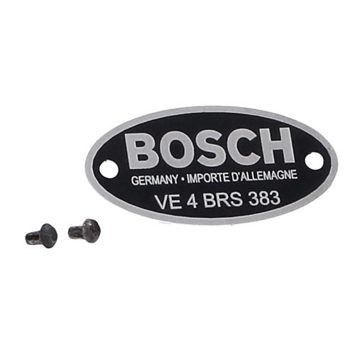  Identification plate for Bosch VE 4 BRS 383 igniter for VW Camper SPLIT - KC30930 