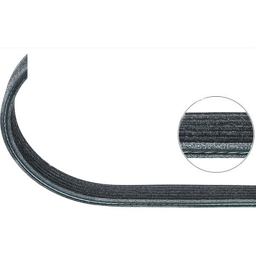  Accessory belt for a VW Transporter T5 3.2 WITH air conditioning - KC35722 