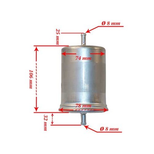  Benzinefilter voor Transporter T25 - KC46010-1 