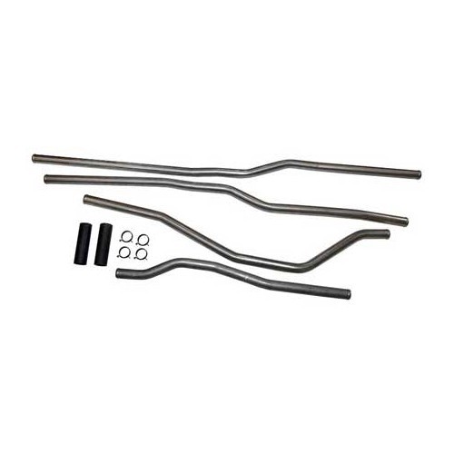     
                
                
    Kit of stainless steel radiator pipes for Transporter 1.9/2.1L 08/85 ->07/92 - KC55752
