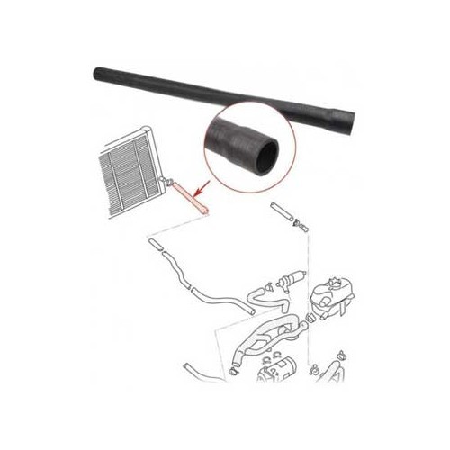  Water hose between radiator and out pipe for Transporter D/WBX 85 ->92 - KC56820-1 