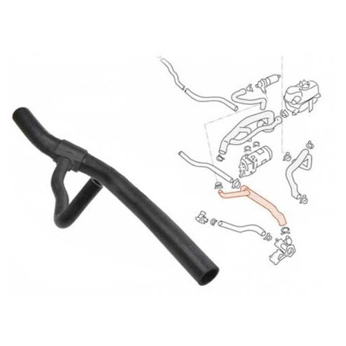 Tubo dell'acqua tra pompa ad acqua e radiatore per Transporter 1.6 / 1.7 D 85 ->92 - KC56830