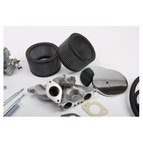  Double carburettor kit, EMPI KADRON 40 mm for Type 4 engine - KC70300-6 