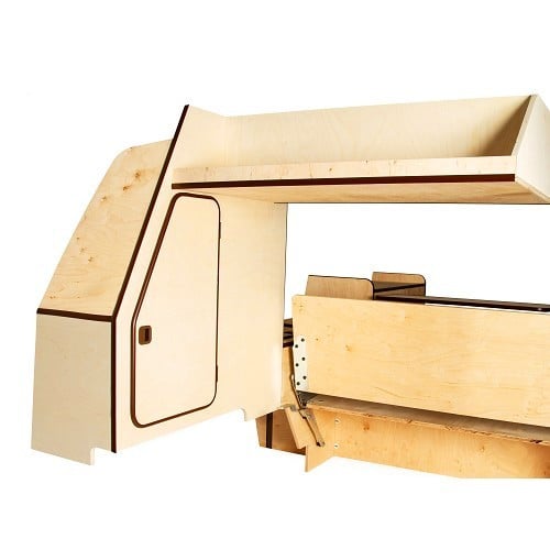  Mueble AGATHE en madera inacabada para VOLKSWAGEN Transporter T25 (1979-1992) - KF00001-3 