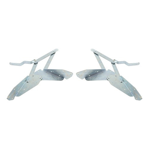 Rear seat hinges for VOLKSWAGEN Transporter T25 (05/1979-07/1992) - Transformation Clic-Clac - KF00004