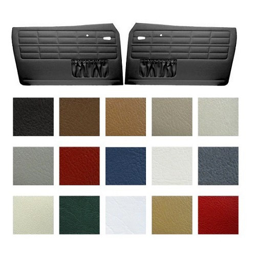     
                
                
    Paneles de puerta delanteros TMI "color" para Volkswagen Karmann-Ghia Cabriolet (08/1963-07/1974), juego de 2 - KG101505
