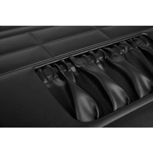  Paneles de puertas delanteras TMI negro para Volkswagen Karmann-Ghia Cabriolet (08/1963-07/1974), juego de 2 - KG10150511-2 