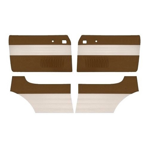     
                
                
    TMI OEM Classic dos tonos marrón / beige paneles de las puertas de vinilo para Volkswagen Karmann-Ghia (08/1963-07/1974) - KG10156
