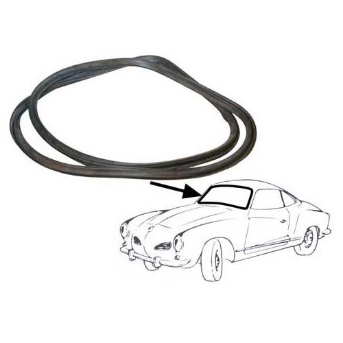     
                
                
    Guarnizione parabrezza Cal-Look per Karmann-Ghia 56 -> 74 - KG13104
