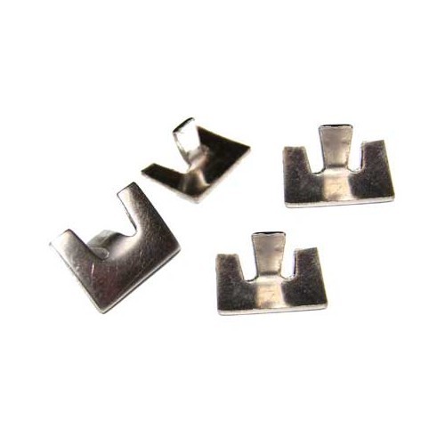  Plate lighting rod clips for Karmann Ghia T14 56 -&gt;74 - 4 pieces - KG14502 