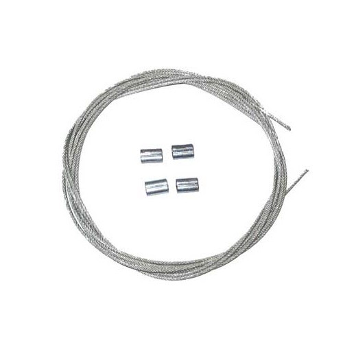     
                
                
    Câbles latéraux de capote pour Karmann Ghia Cabriolet 55 ->74 - KG15003
