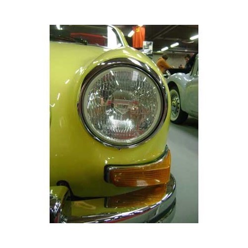 Vetro arancione indicatore di direzione anteriore sinistro per Karmann Ghia 70 -> 74 - KG17002