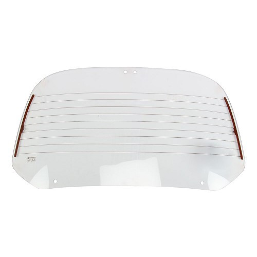     
                
                
    Vetro lunotto posteriore con sbrinamento per Karmann-Ghia Coupé 68 -> 74 - KGA00132
