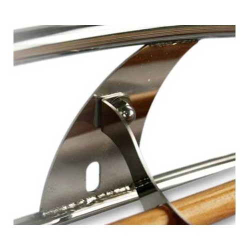  Galería "VINTAGE SPEED" de madera & acero inoxidable para Karmann-Ghia - KGA12500-4 