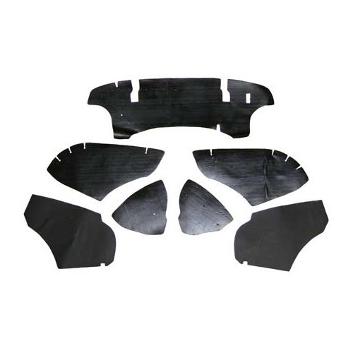     
                
                
    Barreiras corta-fogo do compartimento do motor Q para VW Karmann-Ghia 56 -&gt;74 - 7 peças - KGB14202
