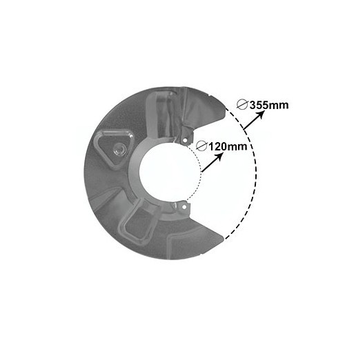     
                
                
    Front right brake disk protection for VW Transporter T5 from 2010 to 2015 - KH28051
