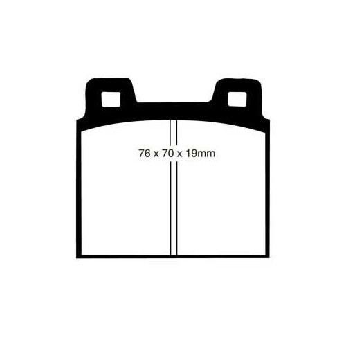 ATE front brake pads for VOLKSWAGEN Combi Bay Window (08/1972-07/1979) - KH28901