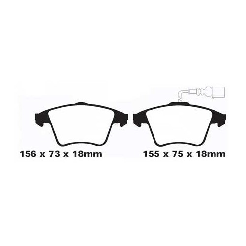     
                
                
    Plaquettes de frein avant pour VW Transporter T5 avec jantes en 17" de 2003 à 2010 - KH28942
