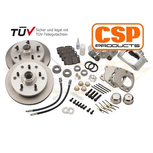  PORSCHE CSP 5 x 130 Ventilated front disc brake kit for Combi Split 55 -&gt;63 - KH29003K 