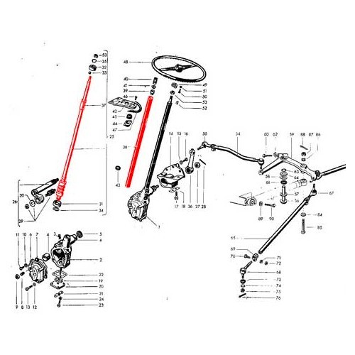  Kit de direcção assistida eléctrica para Combi Split em 12 volts - KJ51421-3 