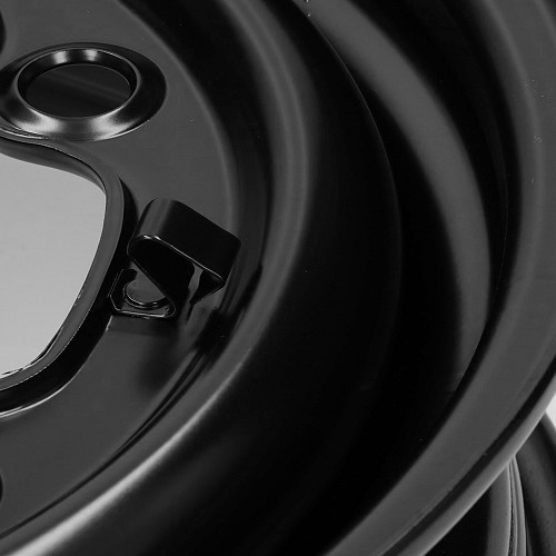 Original black standard wheel rim for VOLKSWAGEN Combi Split (12/1963-07/1967) - 5.0 x 14 ET47.5 - KL30000