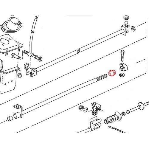  Gear linkage bearing socket for Transporter 79 ->82 - KS00105-1 