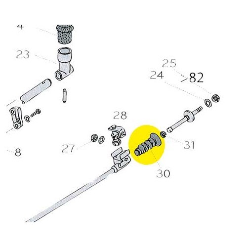  Gear linkage bellows for Transporter 79 ->85 - KS00113-2 