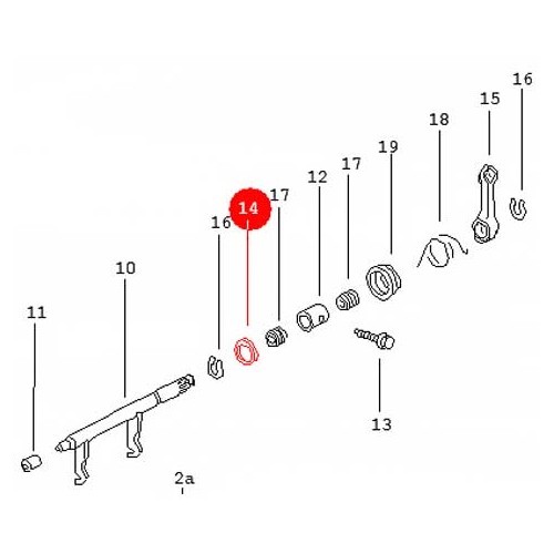 16 mm clutch fork washer for Cox 71 > & Kombi 59 >75 113141717