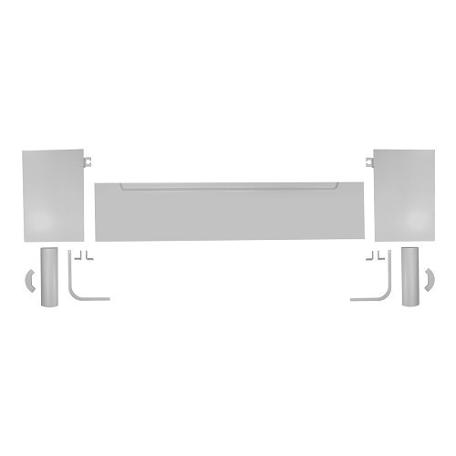 Support de banquette arrière pour VOLKSWAGEN Combi Split pick-up double cabine (08/1963-07/1967) - KT0303