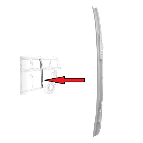     
                
                
    Pilar trasero izquierdo "Pilar C" panel de puerta lateral para VOLKSWAGEN Combi Split (1961-1967) - KT068
