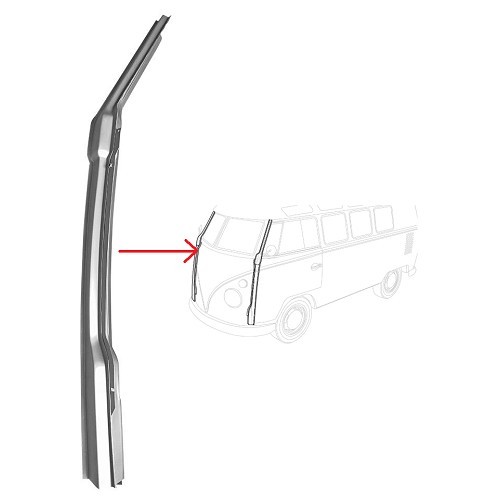  Montante anteriore destro "A Pillar" per VW Combi Split -&gt;63 - KT074 